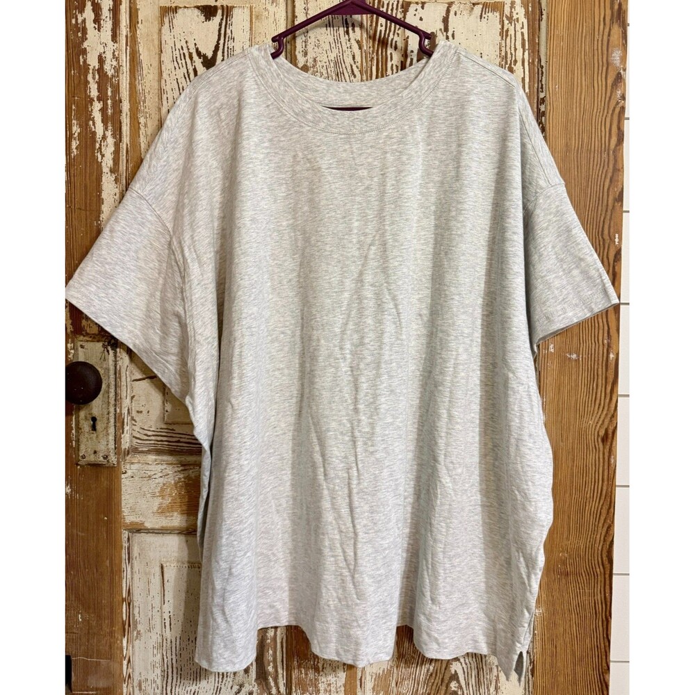 Old Navy Women's Vintage Vibes Loose Easy T-Shirt - Light Gray Heather - 4X